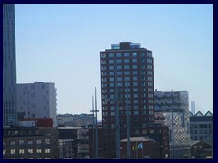 Malmö skyline from the Central station's garage 41 - Tenoren